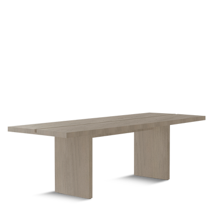 ATALAYA Dining table with natural grey wood