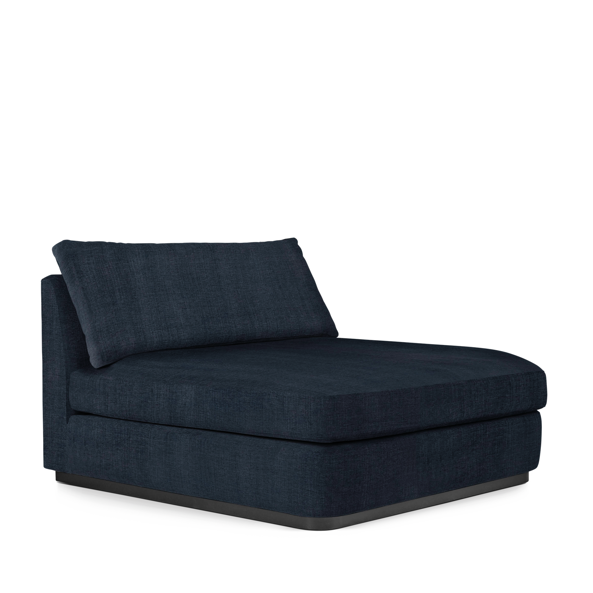 CALMA Lounge Bed with dark blue textile 