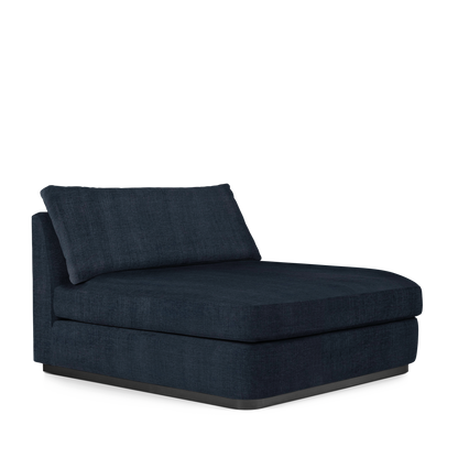 CALMA Lounge Bed with dark blue textile 