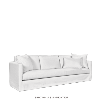 NIDO 3-seater sofa with linara white textile 