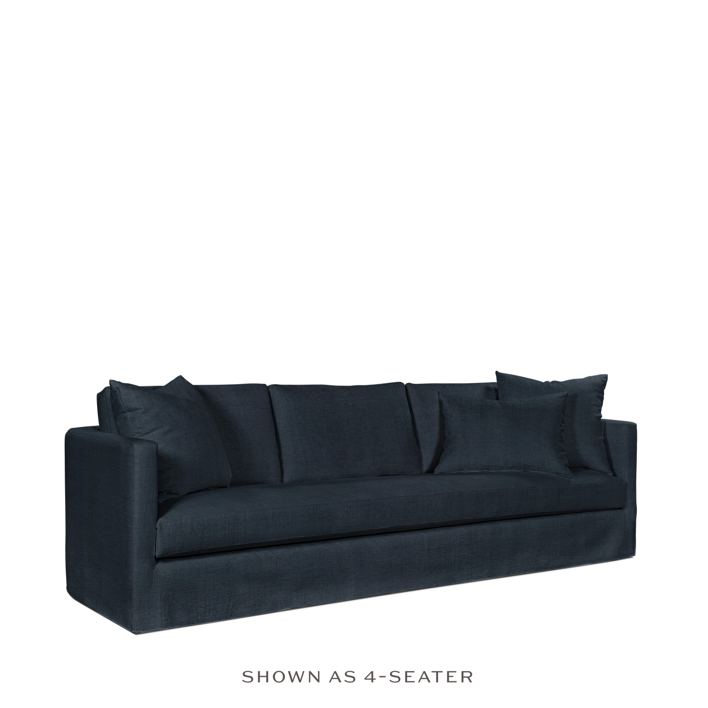 NIDO 2,5-seater sofa with linco dark blue textile 