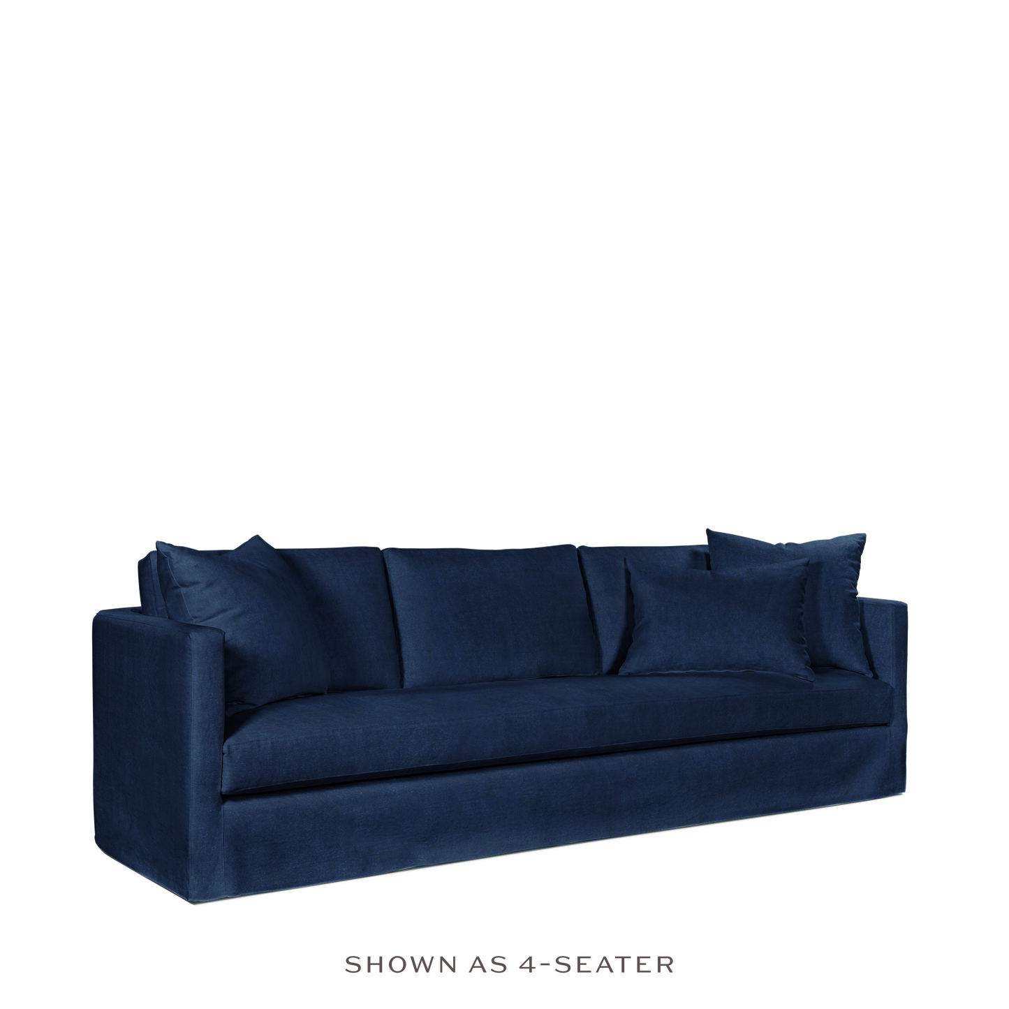 NIDO 3,5-seater sofa with London dark blue textile 