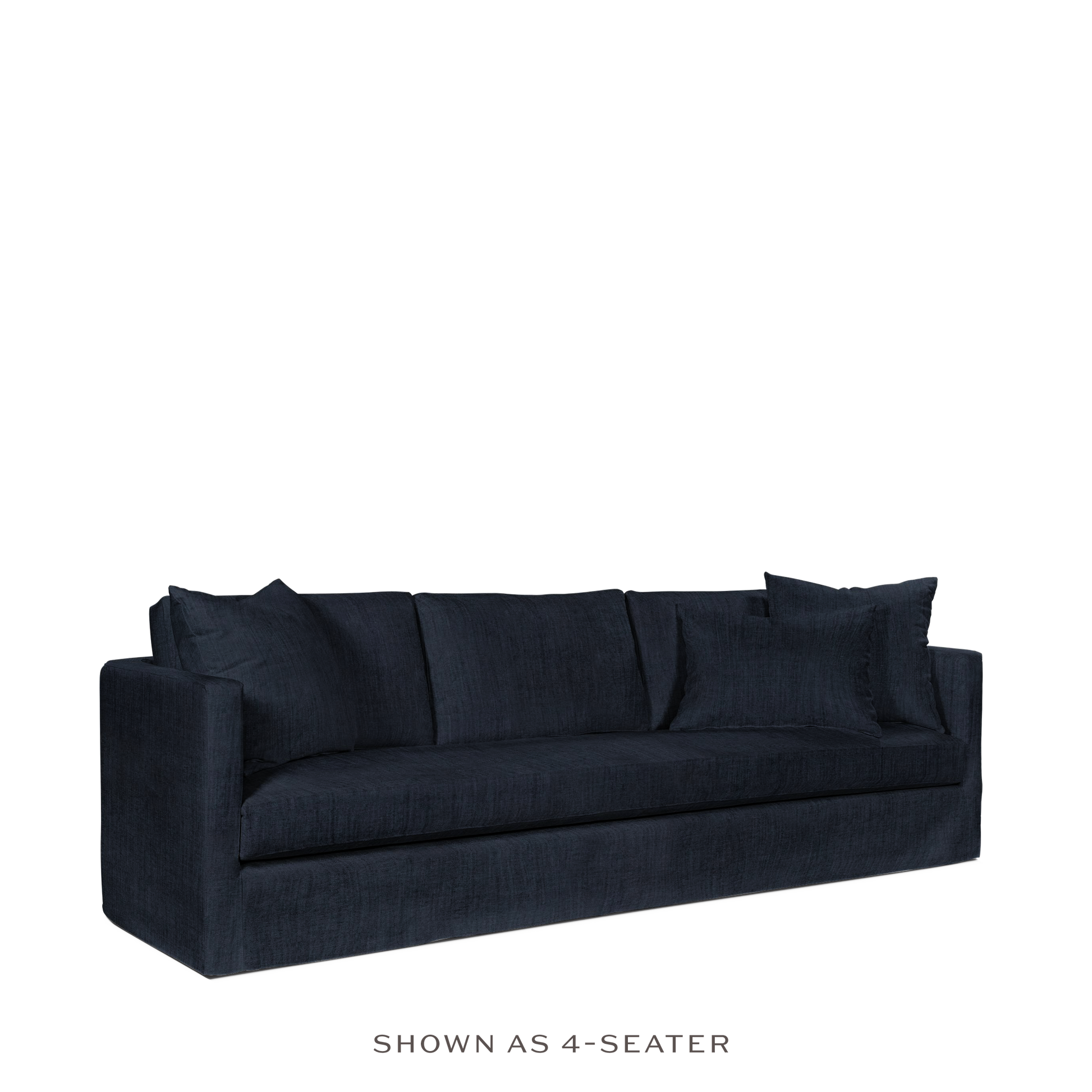 NIDO 3-seater sofa with dark blue textile 