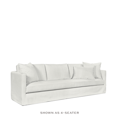 NIDO 3-seater sofa with Rocco white textile 