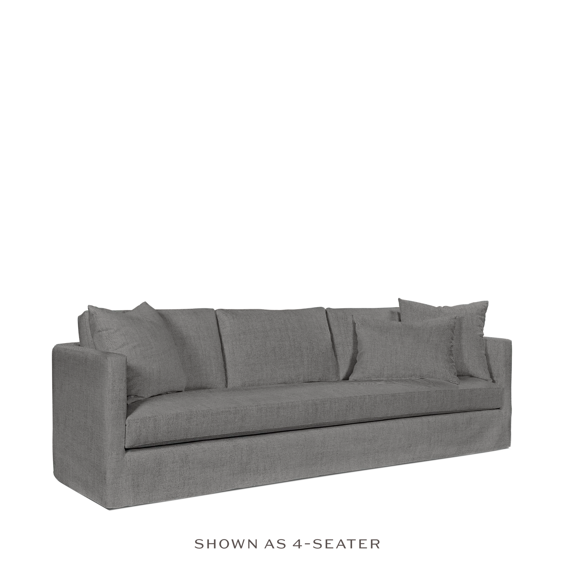 NIDO 3-seater sofa with dark grey textile 