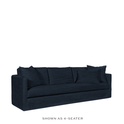 NIDO 3-seater sofa with rocco dark blue textile 