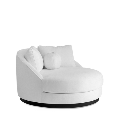SIESTA Lounge Bed with bolt white textile 